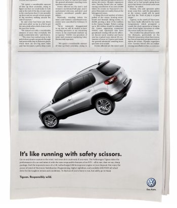 It's like running with safety scissors